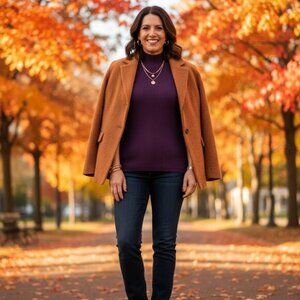 NWT Coldwater Creek Women's Silk Sleeveless Mock Turtleneck XL